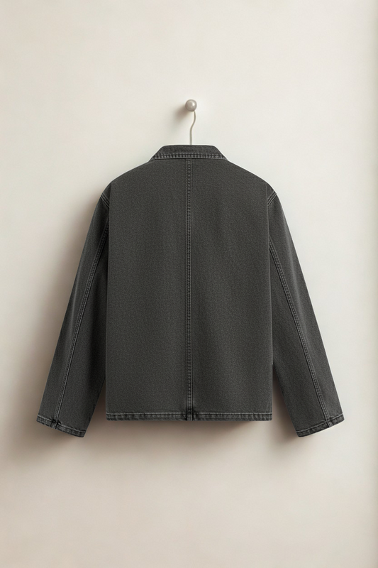 WASHED COTTON/LINEN OVERSHIRT