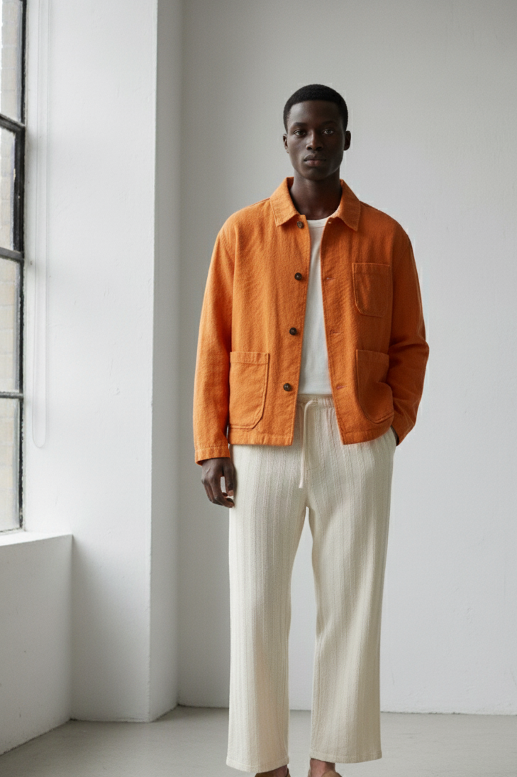 LINEN/COTTON OVER SHIRT