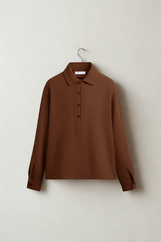 TEXTURED POLO SHIRT